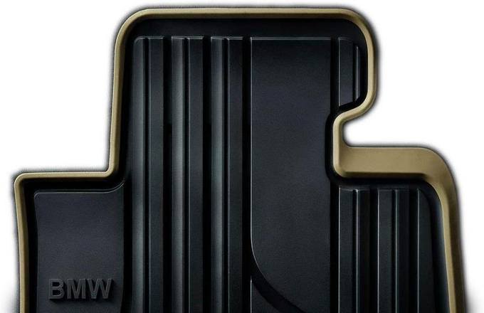BMW Floor Mat Set - Front (Black - Rubber) 51472220140